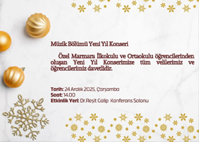 Yeni Yıl Konserimize Davetlisiniz!