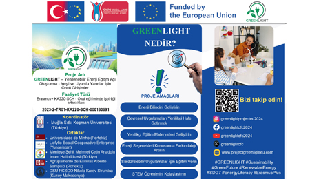 Okulumuzdan Uluslararası GREENLIGHT Erasmus+ Projesine Destek