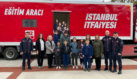 Marmara İlkokulu ve Ortaokulu Öğrencilerimize Yangın Eğitimi Verildi